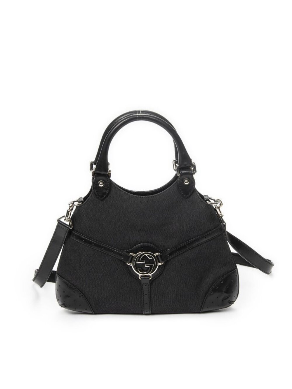 Gucci Small Shoulder Bag Black Canvas